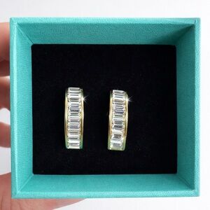 Swarovski Elegant Gold and Crystal Earrings